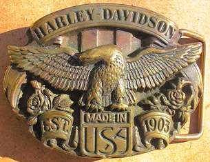 Harley Davidson Belt Buckle - 80 x 60mm -- Original item