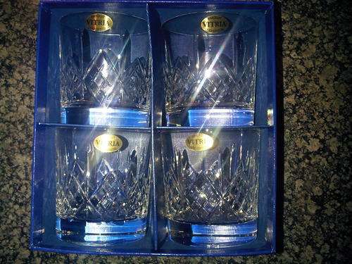 Handcut Vitria Lead Crystal whiskey tumblers