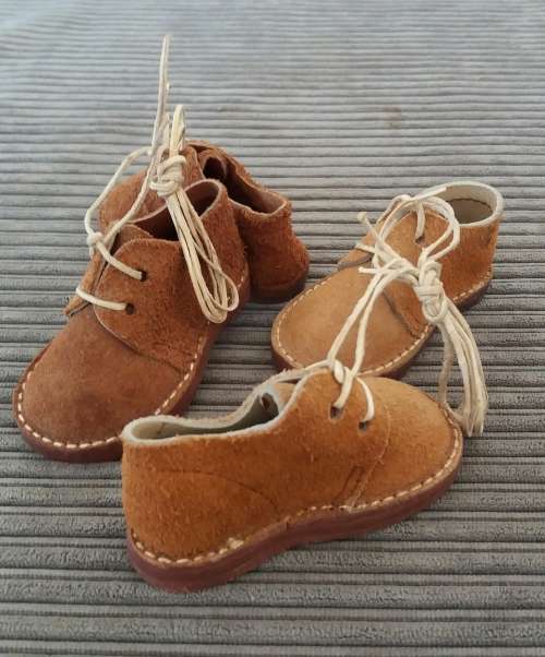 GENUINE LEATHER HAND MADE MINIATURE ORNAMENTAL  BOOTS