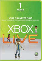 1 Months Xbox Live Membership (World Wide)