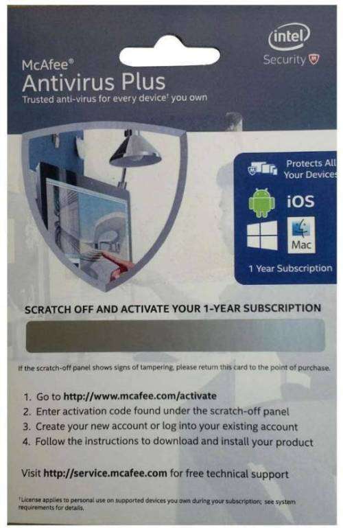 McAfee Anti-Virus Plus - PC / iOS / MAC / Android