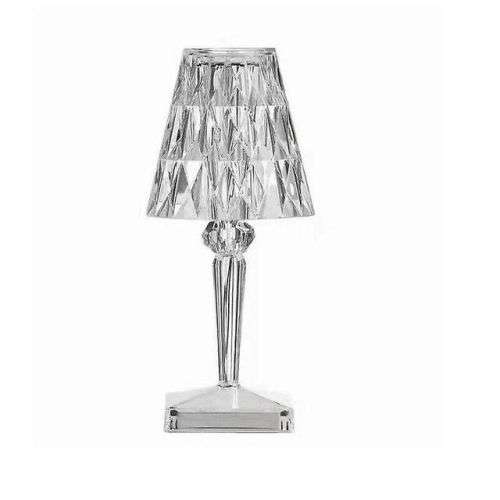 Diamond Crystal Table Lamp Bedroom Bedside LED Decorative Lamp (RGB + Remote)