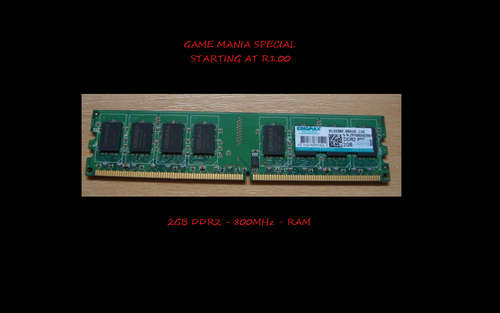*Crazy Wednesday R1.00* KINGMAX 2GB DDR2 - 800MHz RAM - Model : KLDE88F-B8KU5 LUE