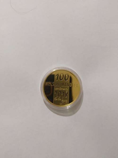 Rare 1oz Gold medallion - Mandela Centenary 1918 - 2018