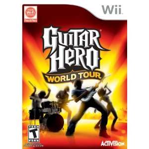 GUITAR HERO World tour--Wii--game + guitar--