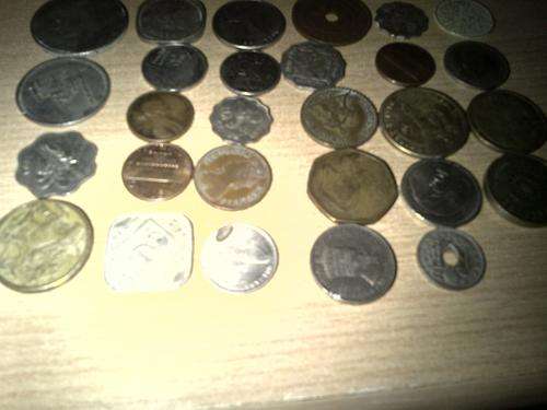28 COINS ALL OVER THE WORLD