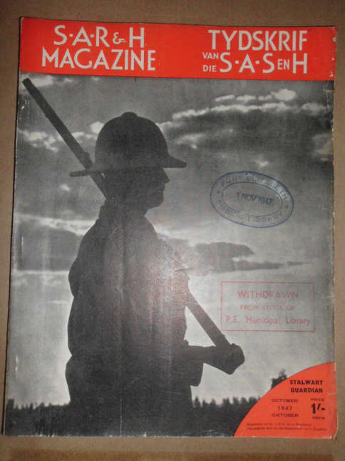 S.A.R & H MAGAZINE-TYDSKRIF VAN DIE S.A.S EN H - OCTOBER 1947
