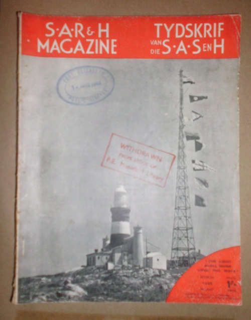 S.A.R & H MAGAZINE-TYDSKRIF VAN DIE S.A.S EN H - MARCH 1949