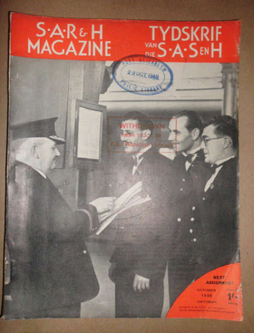 S.A.R & H MAGAZINE-TYDSKRIF VAN DIE S.A.S EN H - OCTOBER 1948
