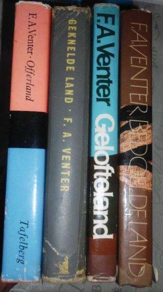 Bedoelde Land, Offerland, Geknelde Land en Gelofteland deur FA Venter