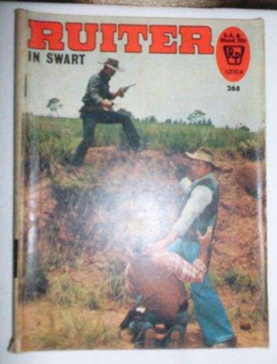 RUITER IN SWART NO 268  -FOTOVERHAAL-FOTOBOEKIE-SAGTEBAND-