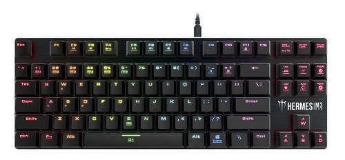 Gamdias Hermes M3 RGB Low Profile Mechanical Gaming Keyboard - Brown Switches