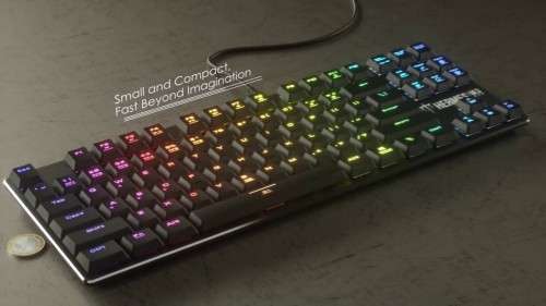 Gamdias Hermes M3 RGB Low Profile Mechanical Gaming Keyboard - Brown Switches