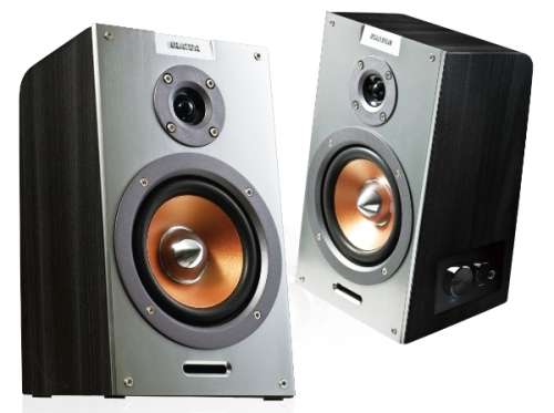 Krator NESO 2, 2.0 Channel Desktop Speakers, 36w, Titanium Silver