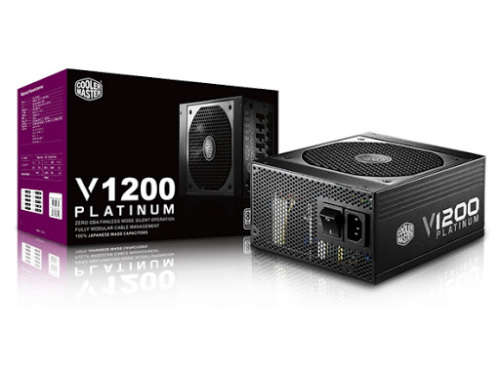 Cooler Master V1200, Full Modular 80+ Platinum Certified 1200W Power Supply with Hybrid Fan Mode
