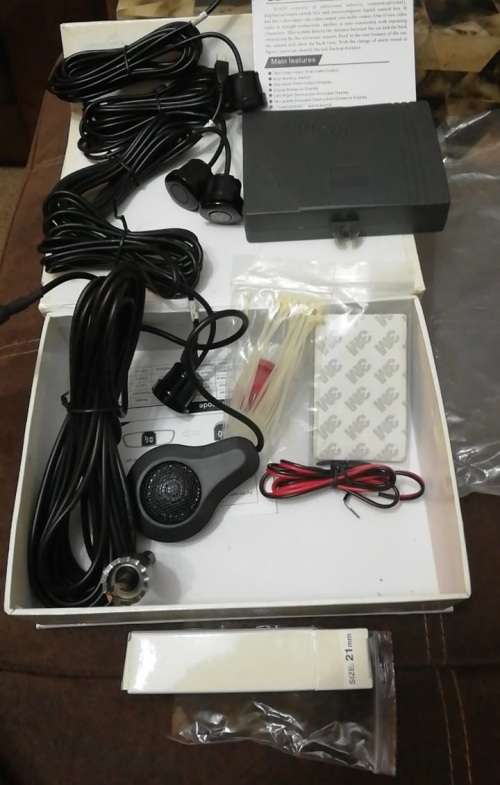 Parking distance alert sensor kit with sound alert speaker