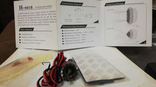 Parking distance alert sensor kit with sound alert speaker **See description for delivery details**