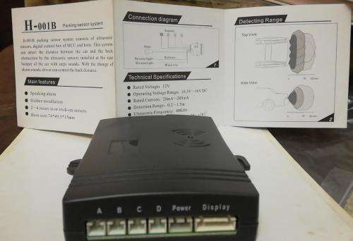 Parking distance alert sensor kit with sound alert speaker