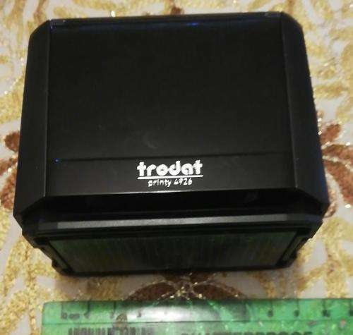 Trodat Printy 4296 large Ink stamp with black ink stamp pad