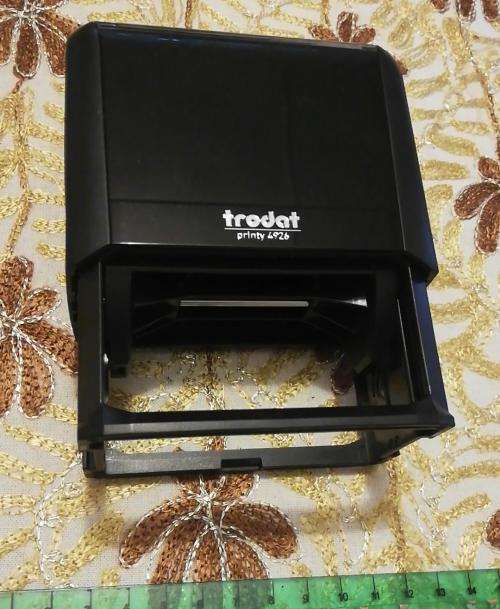 Trodat Printy 4296 large Ink stamp with black ink stamp pad