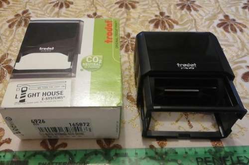 Trodat Printy 4296 large Ink stamp with black ink stamp pad
