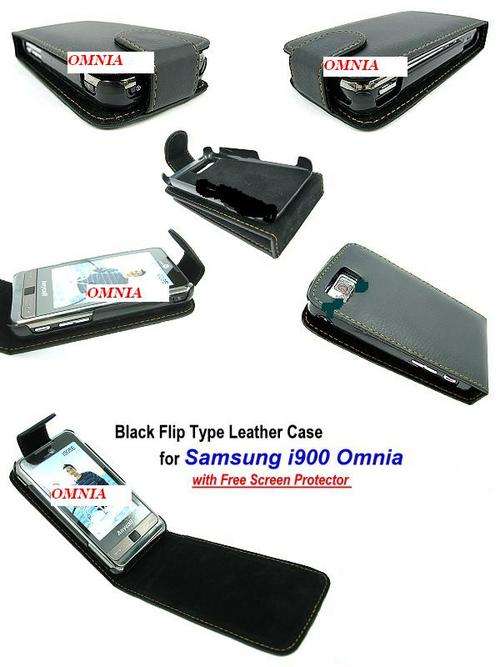 Flip Leather Case Shield for Samsung OMNIA i908 i900