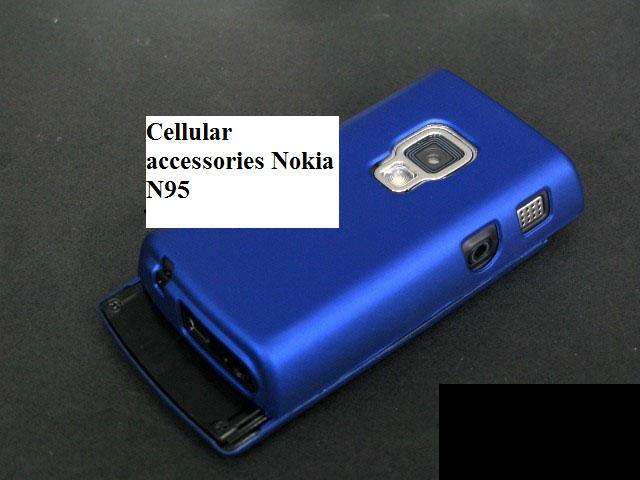 Nokia N95-8GB hard Blue Rubberized Case cover pouch [price includes postage!]