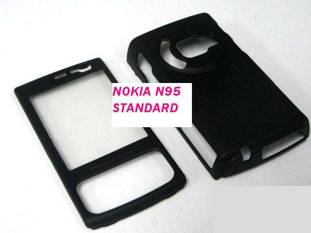 Nokia N95 Standard Black Rubberized Cover/case [free postage!]