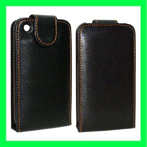 Flip Leather Case cover for Apple Iphone 3G [dark brown]