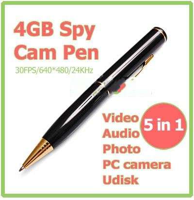NEW Ultra-Mini 4GB SPY PEN  5in1 Video/Camera/Audio/Flash drive/Webcam-[postage is included!]
