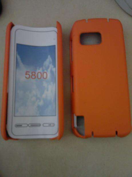 Slim Rubberized Case Cover For Nokia 5800 Xpress Music + screen protector!