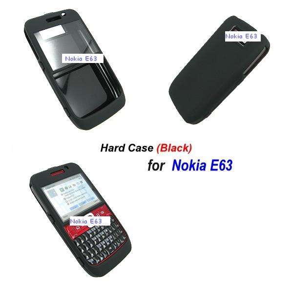 Hard Case Protector Cover BLACK for NOKIA E63  [excludes the phone]