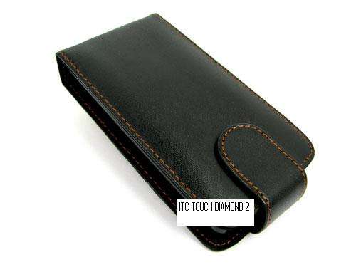 Leather Flip Case Pouch for HTC Touch Diamond 2 + screen protector
