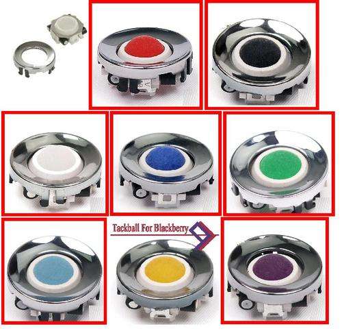 Blackberry trackball & chrome ring-many colors available for most models