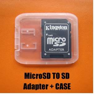 MicroSD To SD or SDHC Memory Card Adapter + CASE