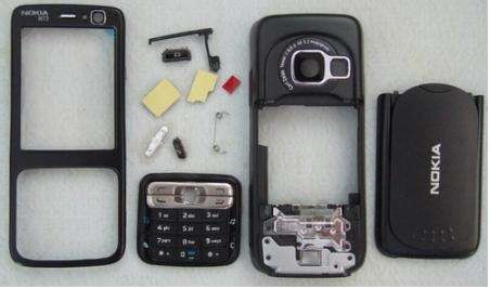 Black Full Housing Cover for Nokia N73+Keypad+parts