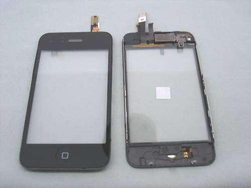 APPLE IPHONE 3GS  COMPLETE TOUCH SCREEN ASSEMBLY  (NO LCD)