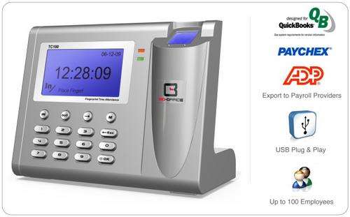 New Fingerprint Employee Time Clock +Pin Entry Time Clock