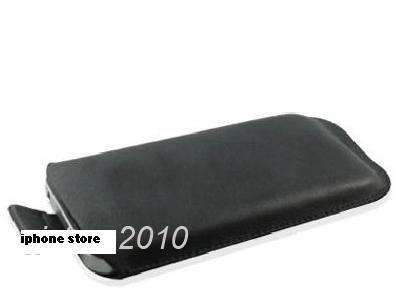 Iphone Black slim leather pouch
