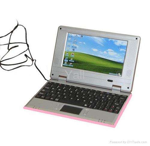 7" Inch Pink Mini Netbook Laptop Notebook WIFI 2GB HDD!