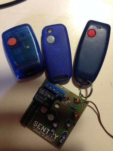 Sentry remote receiver + 3 remotes