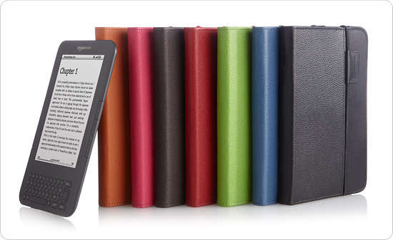 Amazon Kindle 3G & Lighted leather cover -FREE SHIPPING-