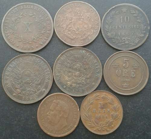 Lot of x8 1800's coins @ R1 start