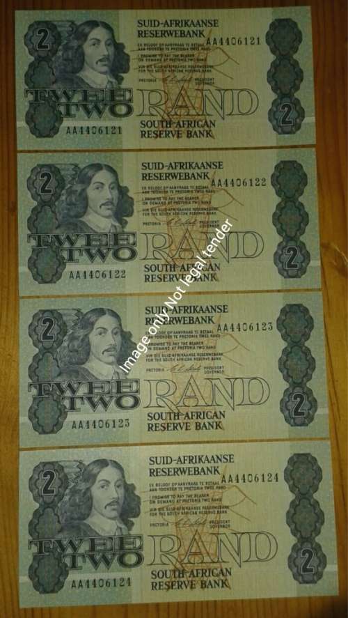 Nice lot of x4 consecutive 1990 R2 notes (Uncirculated)
