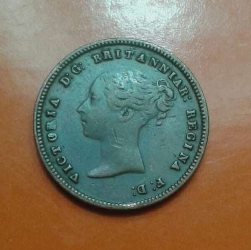 Nice 1844 British 1/2 farthing @ R1 start
