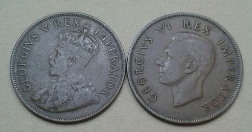 1936 & 1937 union penny set