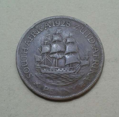 1928 union "Zuid Afrika" penny