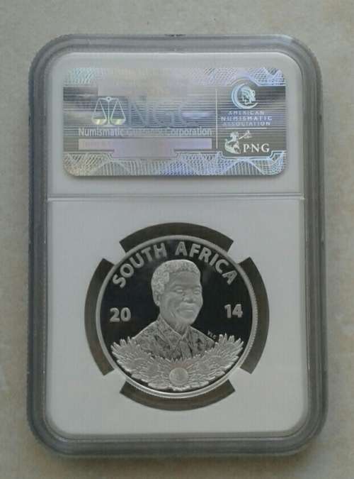 Scarce 2014 Mandela `Education` proof silver R1 NGC PF69 UC