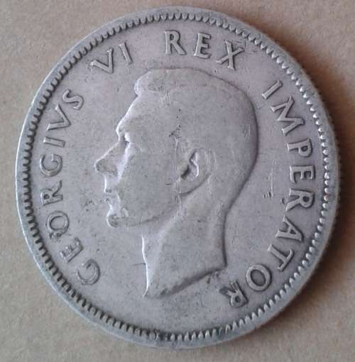 1945 Union silver shilling (lower mintage)