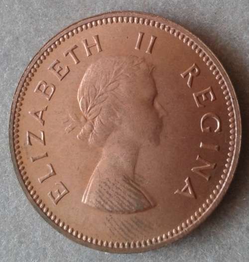 Nice 1960 union brilliant uncirculated 1/2 Penny (last issue)